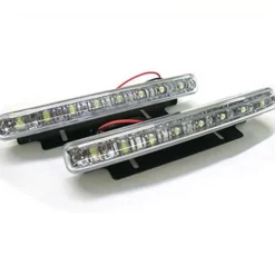 LUCI AUTO 8 LED PER FANALE DAYTIME - DIURNE WATERPROOF DC 12V PARAURTI AUTO