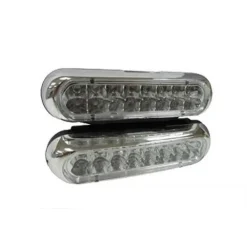 LUCI AUTO 16 LED PER FANALE DAY TIME DIURNE WATERPROOF DC 12V PARAURTI LUCE BLUE