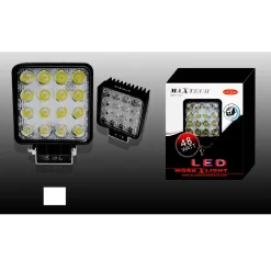 LUCI DI LAVORO 48 WATT A LED DA FARO QUADRATO PER AUTO BARCHE MAXTECH LED-S048