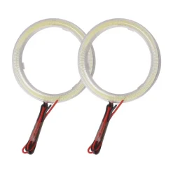 LUCI LED PER AUTO A CERCHIO 90MM OCCHIO D'ANGELO 12V ANGEL EYE 2PZ MAXTECH EYE-02