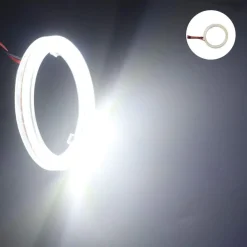 LUCI LED PER AUTO A CERCHIO 90MM OCCHIO D'ANGELO 12V ANGEL EYE 2PZ MAXTECH EYE-02