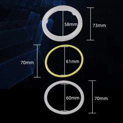 LUCI LED PER AUTO A CERCHIO 90MM OCCHIO D'ANGELO 12V ANGEL EYE 2PZ MAXTECH EYE-02