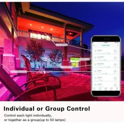 LUCI NATALIZIE A STRISCE LED APP 10MT USB BLUETOOTH DECORATIVE PER ALBERO NATALE