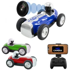 MACCHINA AUTO RETRÒ RADIOCOMANDATA F9 CAM WIFI SPEAKER BLUETOOTH APP SMARTPHONE