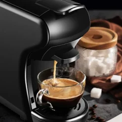 MACCHINA DA CAFFÈ 1450W 4IN1 CAPSULE CIALDE COMPATIBILE NESPRESSO DOLCE GUSTO A MODO MIO