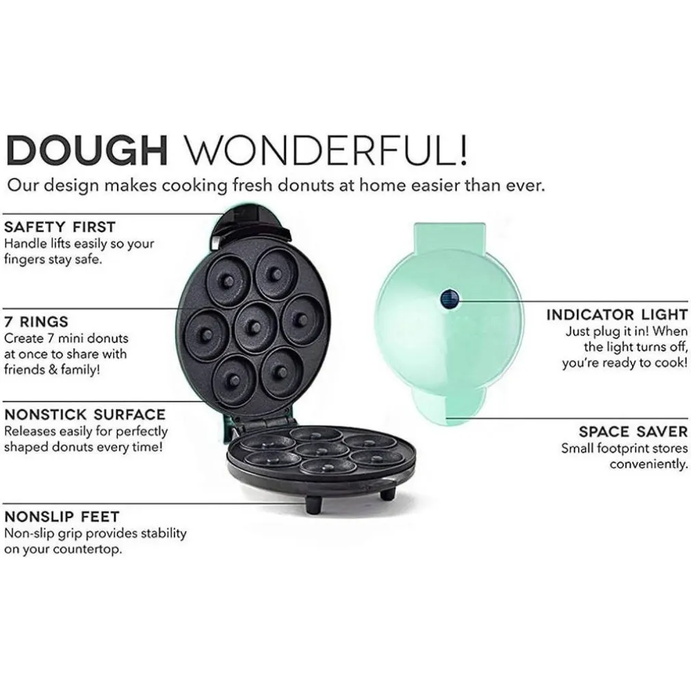 MACCHINA ELETTRICA PER CIAMBELLE FRITTELLE DOUBLE FACE RISCALDANTE ANTIADERENTE