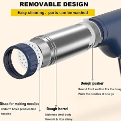 MACCHINA PER PASTA ELETTRICA WIRELESS AUTOMATICA PORTATILE CUCINA CON 3 STAMPI