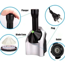 MACCHINA PER SORBETTI GELATI DI FRUTTA FRESCA SENZA LATTICINI YOGURT GELATIERA