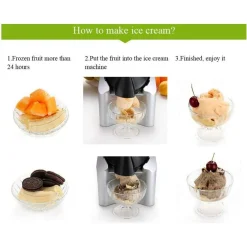 MACCHINA PER SORBETTI GELATI DI FRUTTA FRESCA SENZA LATTICINI YOGURT GELATIERA