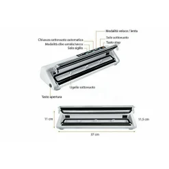 MACCHINA PER SOTTOVUOTO ALIMENTI 30 CM CONFEZIONA CIBO CASA 110W VS6620