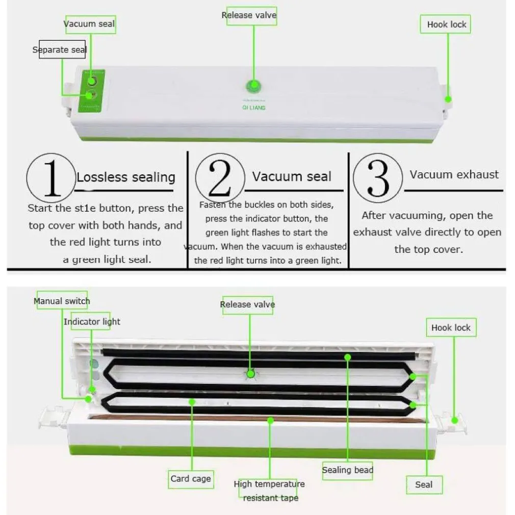 MACCHINA PER SOTTOVUOTO ALIMENTI PROFESSIONALE 30 CM CONFEZIONA CIBO CASA 100W