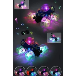 MACCHINA RADIOCOMANDATA ROTAZIONE A 360° GIOCATTOLO CON ACROBAZIONE LUCI E SUONI