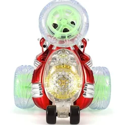 MACCHINA RADIOCOMANDATA ROTAZIONE A 360° GIOCATTOLO CON ACROBAZIONE LUCI E SUONI