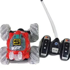 MACCHINA RADIOCOMANDATA ROTAZIONE A 360° GIOCO CON ACROBAZIONE LUCI MULTIFUNZION