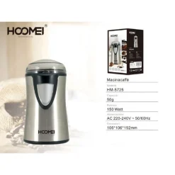 MACINA CAFFE 150 WATT 50 GR. HM-5725 CORPO LAME IN ACCIAIO BASE CON AVVOLGICAVO