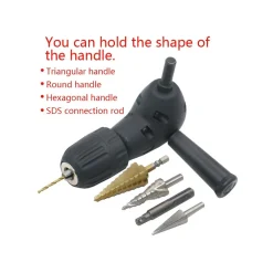 MANDRINO ANGOLARE 90° ACCESSORIO PER TRAPANO A CREMAGLIERA 0,6 - 10 MM