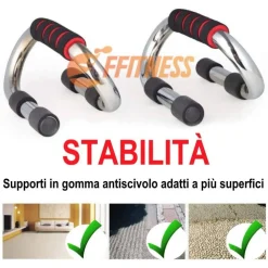MANIGLIE PER FLESSIONI PETTORALI SPALLE PUSH UP STAND BARS PER FITNESS PALESTRA