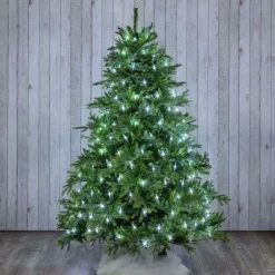 MANTELLO RETE MINILUCCIOLE PER ALBERO DI NATALE 320 LUCI LED BIANCO FREDDO