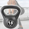 MANUBRIO KETTLEBELL DA 18 KG PESO CON MANIGLIA GINNASTICA FITNESS ERGONOMICO