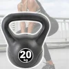 MANUBRIO KETTLEBELL DA 20 KG PESO CON MANIGLIA GINNASTICA FITNESS ERGONOMICO