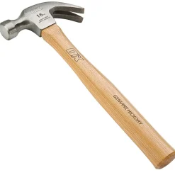 MARTELLO CURVO CON MANICO IN LEGNO TESTA TONDA 250GR PER MURATORE CARPENTIERE