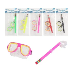 MASCHERA CON BOCCAGLIO MARE NUOTO PISCINA ESTATE SUB 16X10CM COLORI VARI 605412