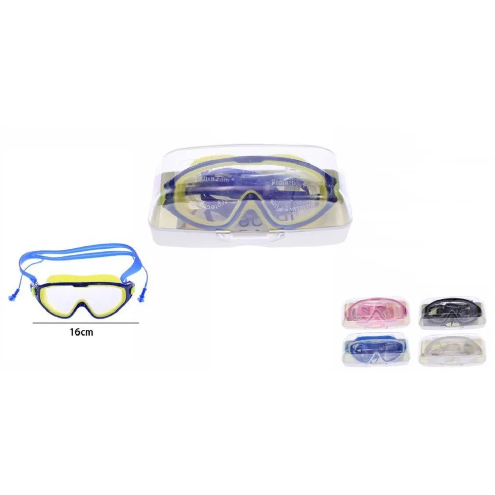 MASCHERA CON TAPPI REGOLABILE NUOTO MARE PISCINA ESTATE SPORT SNORKLING 71563