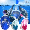 MASCHERA DA IMMERSIONE SUBACQUEA SNORKELING BOCCAGLIO FULL FACE CON VISIONE 180°