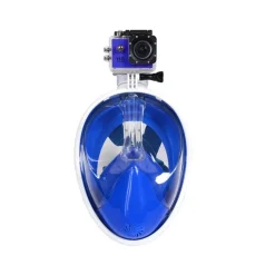 MASCHERA DA IMMERSIONE SUBACQUEA SNORKELING BOCCAGLIO FULL FACE CON VISIONE 180°