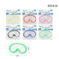 MASCHERA DA NUOTO MARE SUB SPIAGGIA ESTATE SNORKLING 16X10CM COLORI VARI 605416