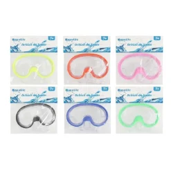 MASCHERA DA NUOTO MARE SUB SPIAGGIA ESTATE SNORKLING 16X10CM COLORI VARI 605416