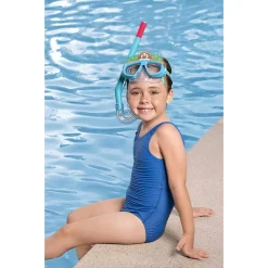MASCHERA DA SNORKELING CON BOCCAGLIO PER BAMBINI CON ANIMALETTI 3-6+ ANNI 24059