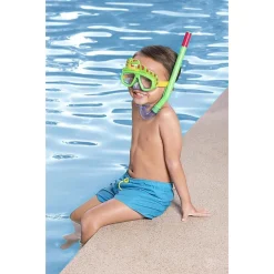 MASCHERA DA SNORKELING CON BOCCAGLIO PER BAMBINI CON ANIMALETTI 3-6+ ANNI 24059