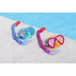 MASCHERA DA SNORKELING CON BOCCAGLIO PER BAMBINI GLIDER COLORI ASSORTITI 24023