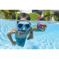 MASCHERA DA SNORKELING CON BOCCAGLIO PER BAMBINI GLIDER COLORI ASSORTITI 24023