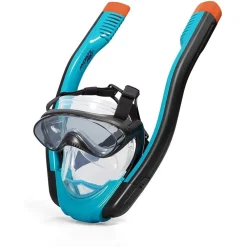 MASCHERA L/XL CON 2 BOCCAGLI DA SNORKELING SUB PER MARE PISCINA HYDRO-PRO 24058