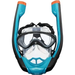 MASCHERA L/XL CON 2 BOCCAGLI DA SNORKELING SUB PER MARE PISCINA HYDRO-PRO 24058