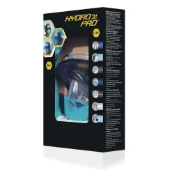 MASCHERA L/XL CON 2 BOCCAGLI DA SNORKELING SUB PER MARE PISCINA HYDRO-PRO 24058