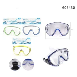 MASCHERA MARE NUOTO PISCINA ESTATE SPORT IMMERSIONI 160X100MM VARI COLORI 605430