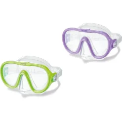 MASCHERA NUOTO BAMBINI REGOLABILE LENTI IN POLICARBONATO COLORI ASSORTITI 55916
