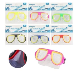 MASCHERA NUOTO IMMERSIONI MARE PISCINA ESTATE BAMBINI 16X10CM VARI COLORI 605411