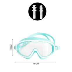 MASCHERA OCCHIALINI TAPPI NUOTO MARE SPIAGGIA ESTATE 16X10CM VARI COLORI 605423