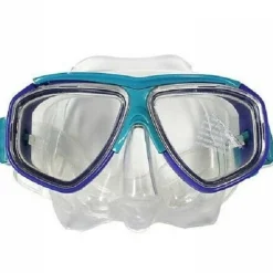 MASCHERA PER IMMERSIONI SUBACQUEE SNORKELING SUB MARE PISCINA COLORE BLU AZZURRO