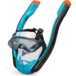 MASCHERA S/M CON 2 BOCCAGLI DA SNORKELING SUB PER MARE PISCINA HYDRO-PRO 24060
