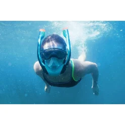 MASCHERA S/M CON 2 BOCCAGLI DA SNORKELING SUB PER MARE PISCINA HYDRO-PRO 24060