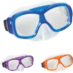 MASCHERA SUBACQUEA PER BAMBINI AQUANAUT 7-14 ANNI PISCINA COLORI ASSORTITI 22039
