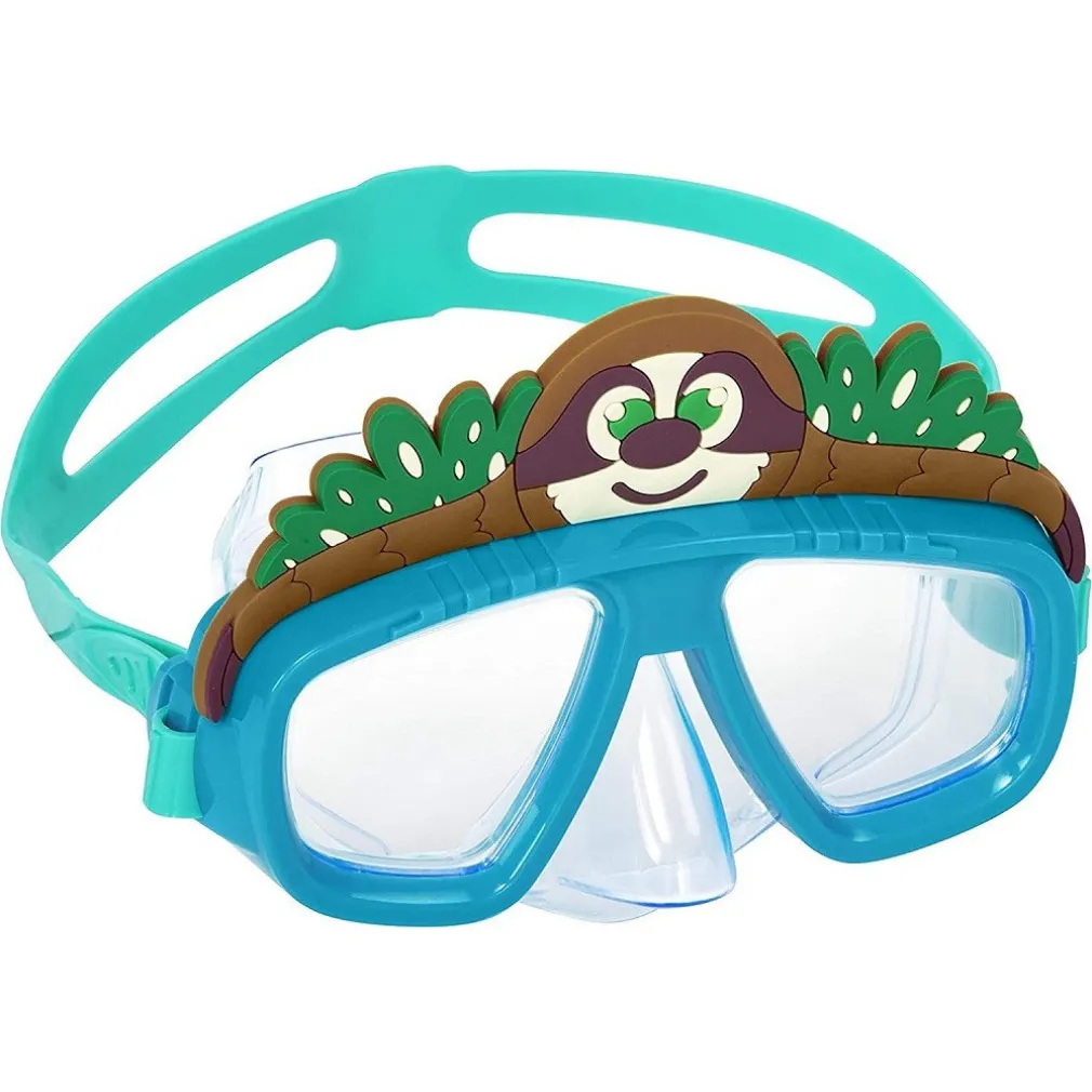 MASCHERA SUBACQUEA PER BAMBINI CON ANIMALETTI 3+ ANNI 3 FANTASIE ASSORTITE 22064