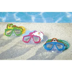 MASCHERA SUBACQUEA PER BAMBINI CON ANIMALETTI 3+ ANNI 3 FANTASIE ASSORTITE 22064