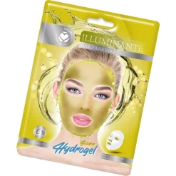 MASCHERA VISO HYDROGEL ILLUMINANTE GOLDEN PER CURA PELLE LUMINOSA RADIOSA IDRATATA