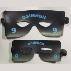 MASCHERINA NERA OSIMHEN CALCIO NAPOLI FAN TIFOSI ADULTI RAGAZZI SCUDETTO